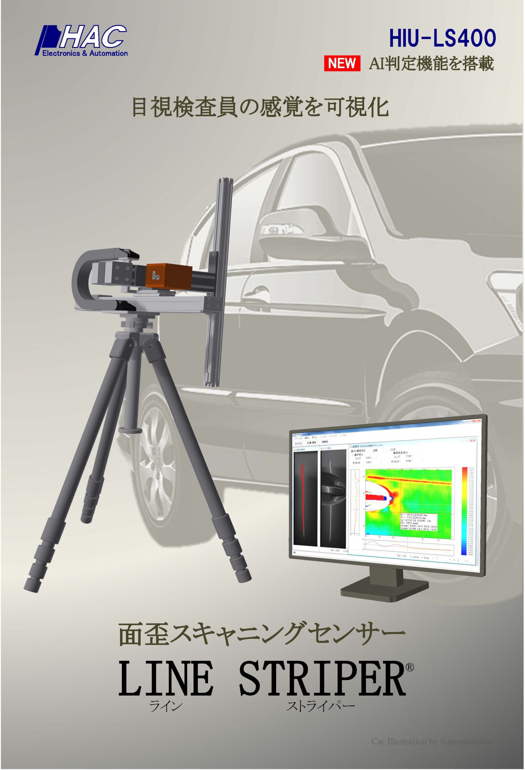 面歪スキャニングセンサー LINE STRIPER